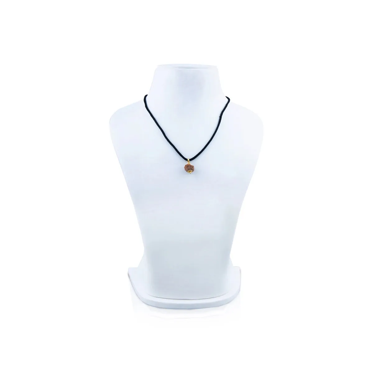 11 Face Rudraksha Pendant - 7 x 5 Inches | Golden Cup Rudraksha Bead/ Java Rudraksh Locket for Men & Women