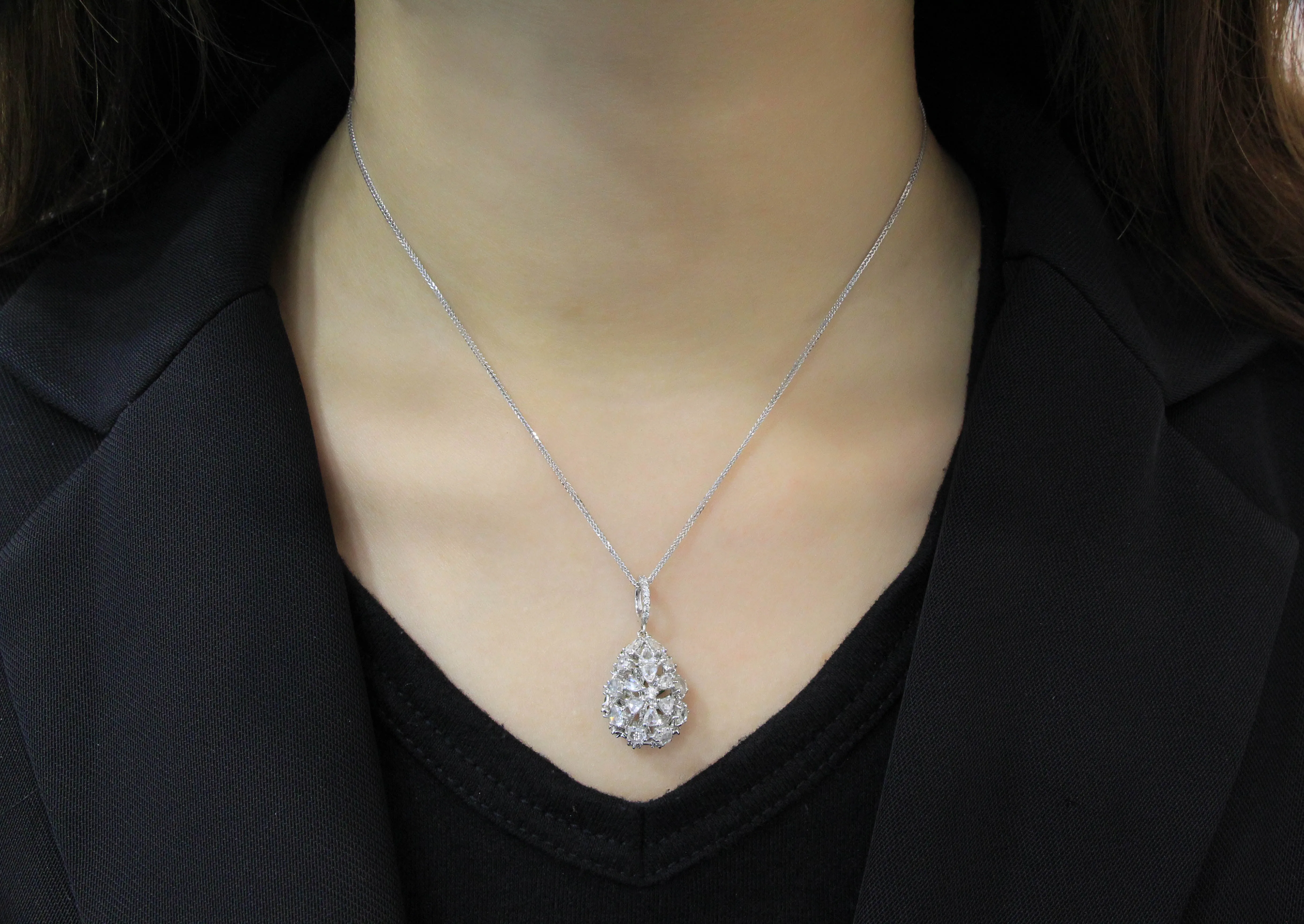 18K Gold Jadeite Pendant