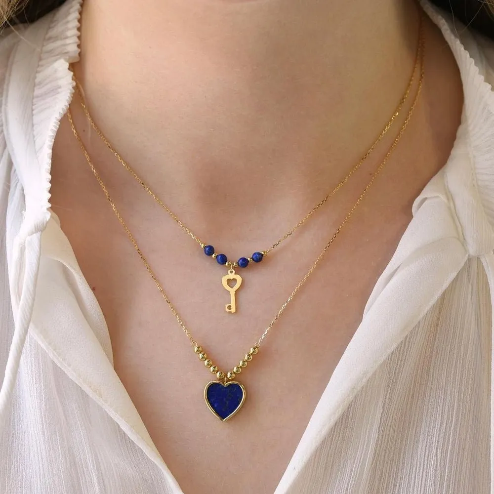 Amore Necklace in Lapis Lazuli