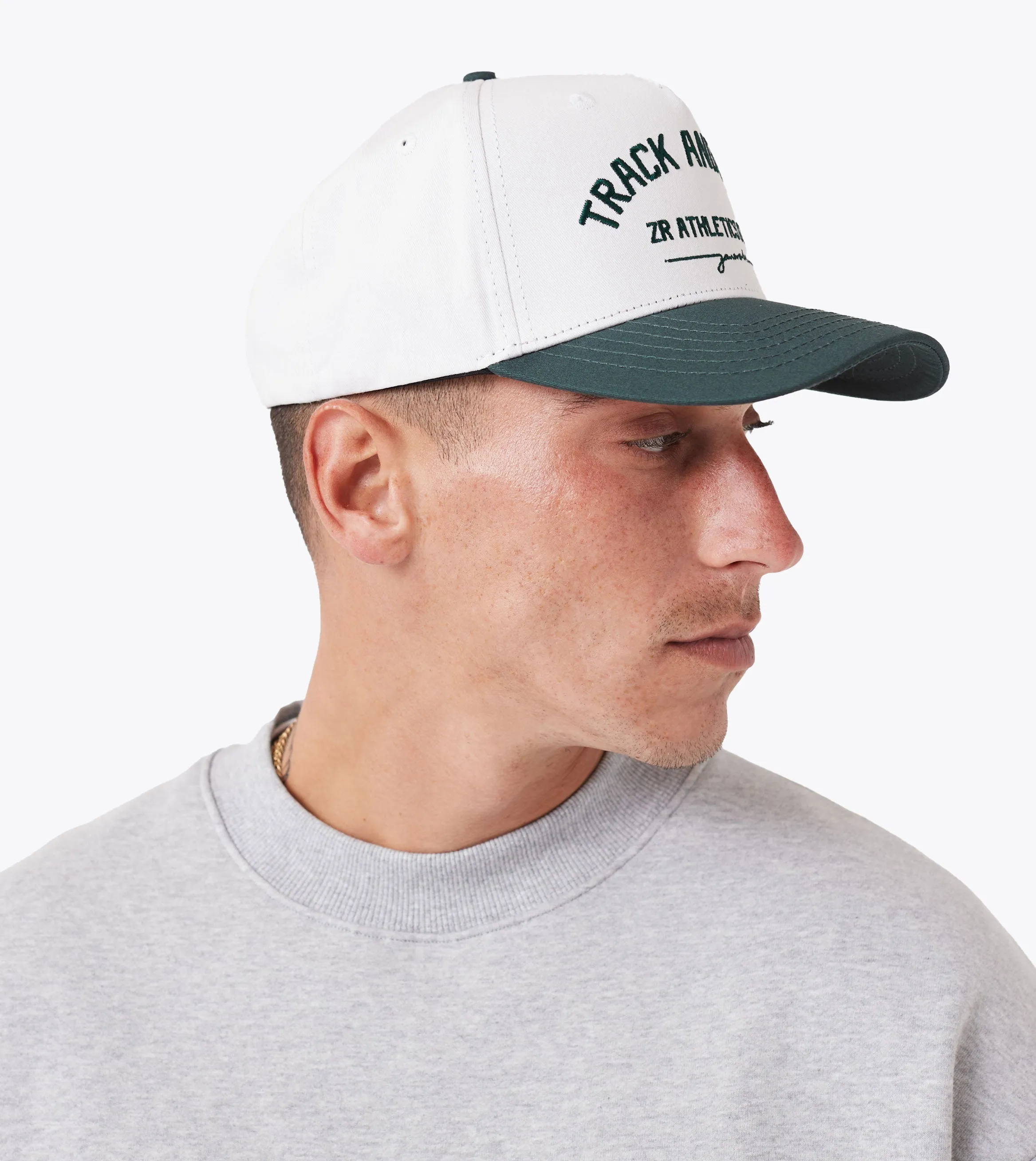 Ath. Snapback Vintage White/Forest