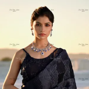 BLUE SAPPHIRE NECKLACE SET