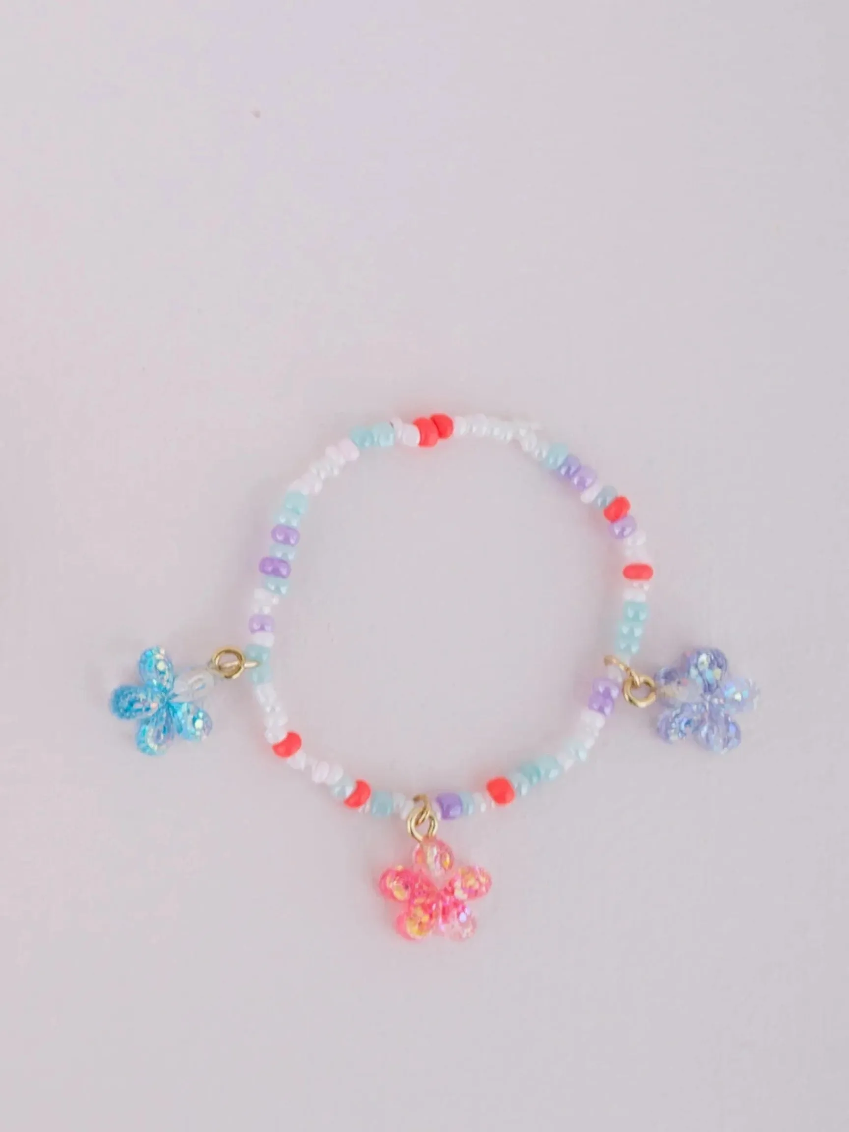 Boutique Shimmer Flower Bracelet