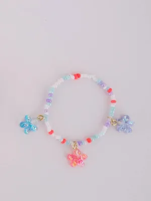 Boutique Shimmer Flower Bracelet