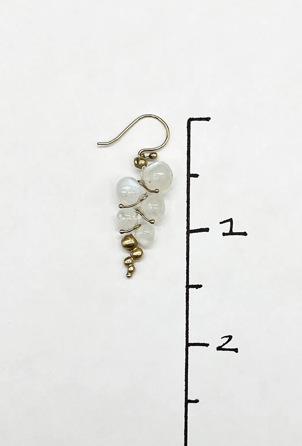 Caviar Moonstone Earrings