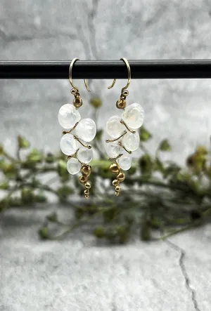 Caviar Moonstone Earrings