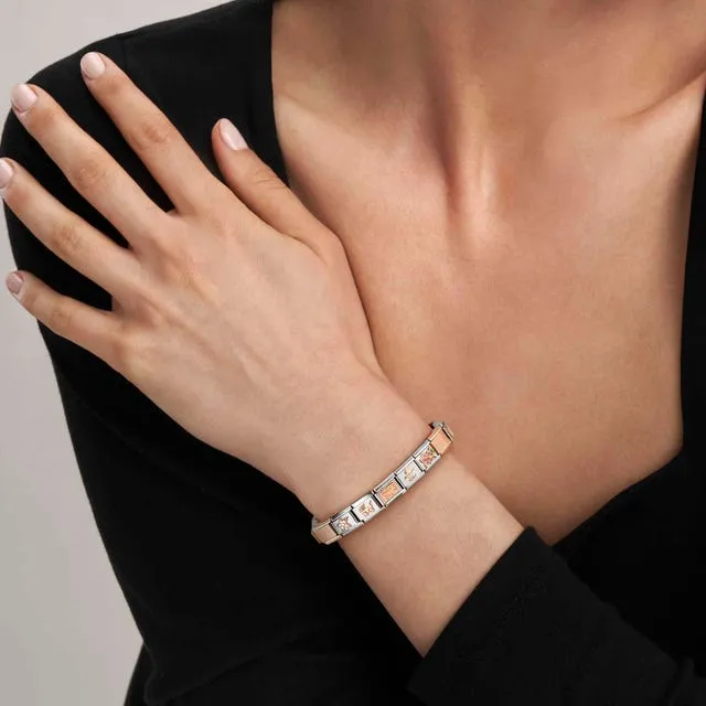 Classic October Birthday Link - Rose Gold/Opal - 430508/10
