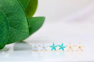 Crystal Flower Studs