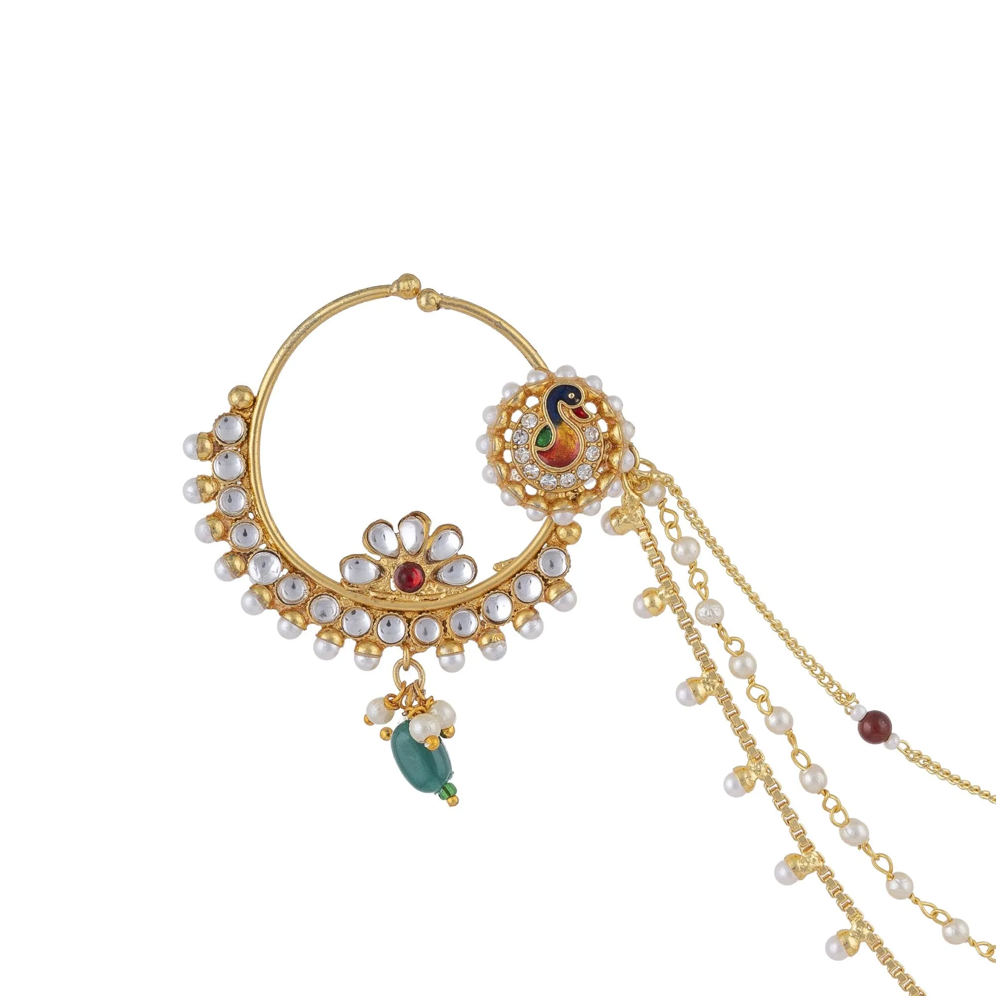 Dainty Nose Ring with Subtle Chain