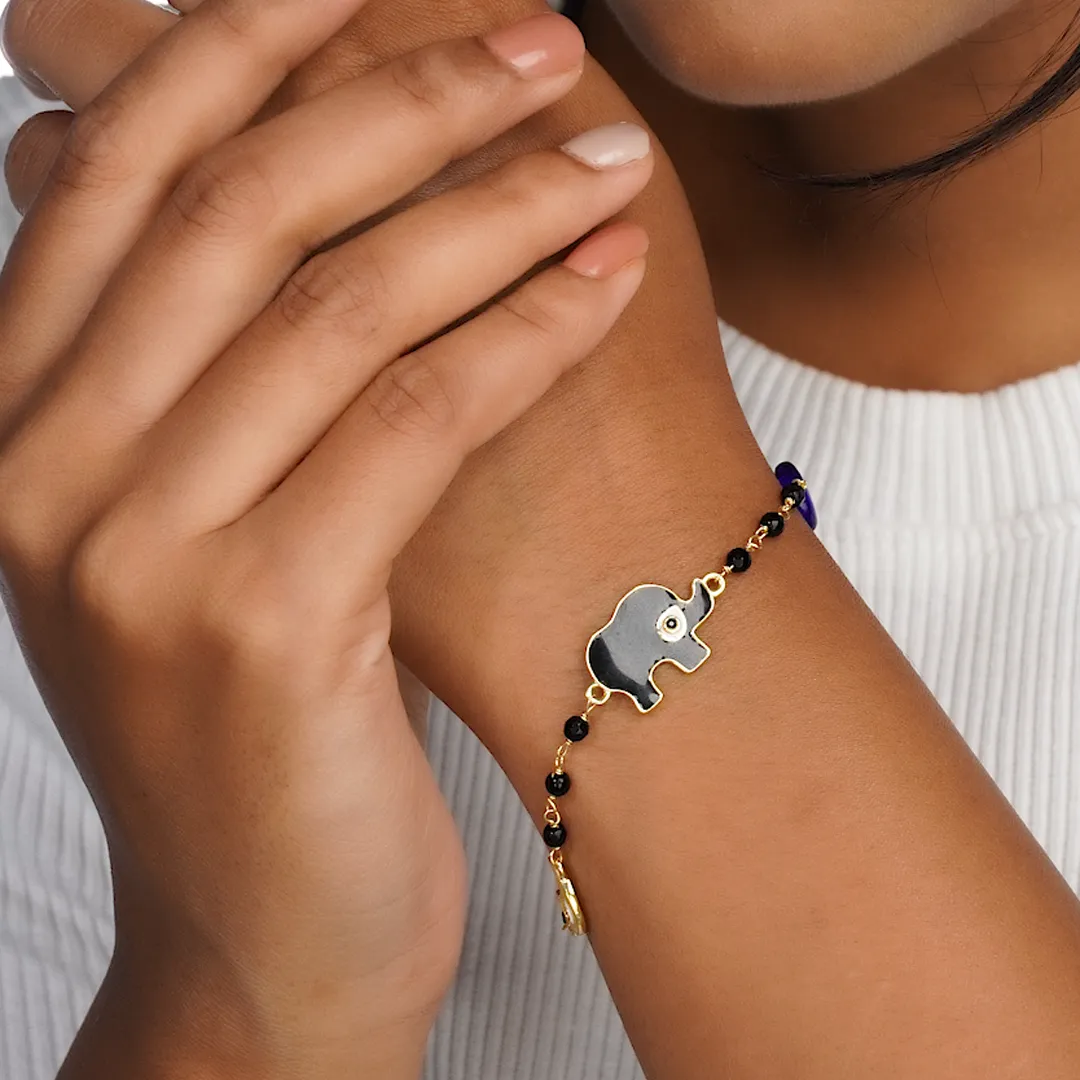 Elephant Nazar 925 Sterling Silver Bracelet