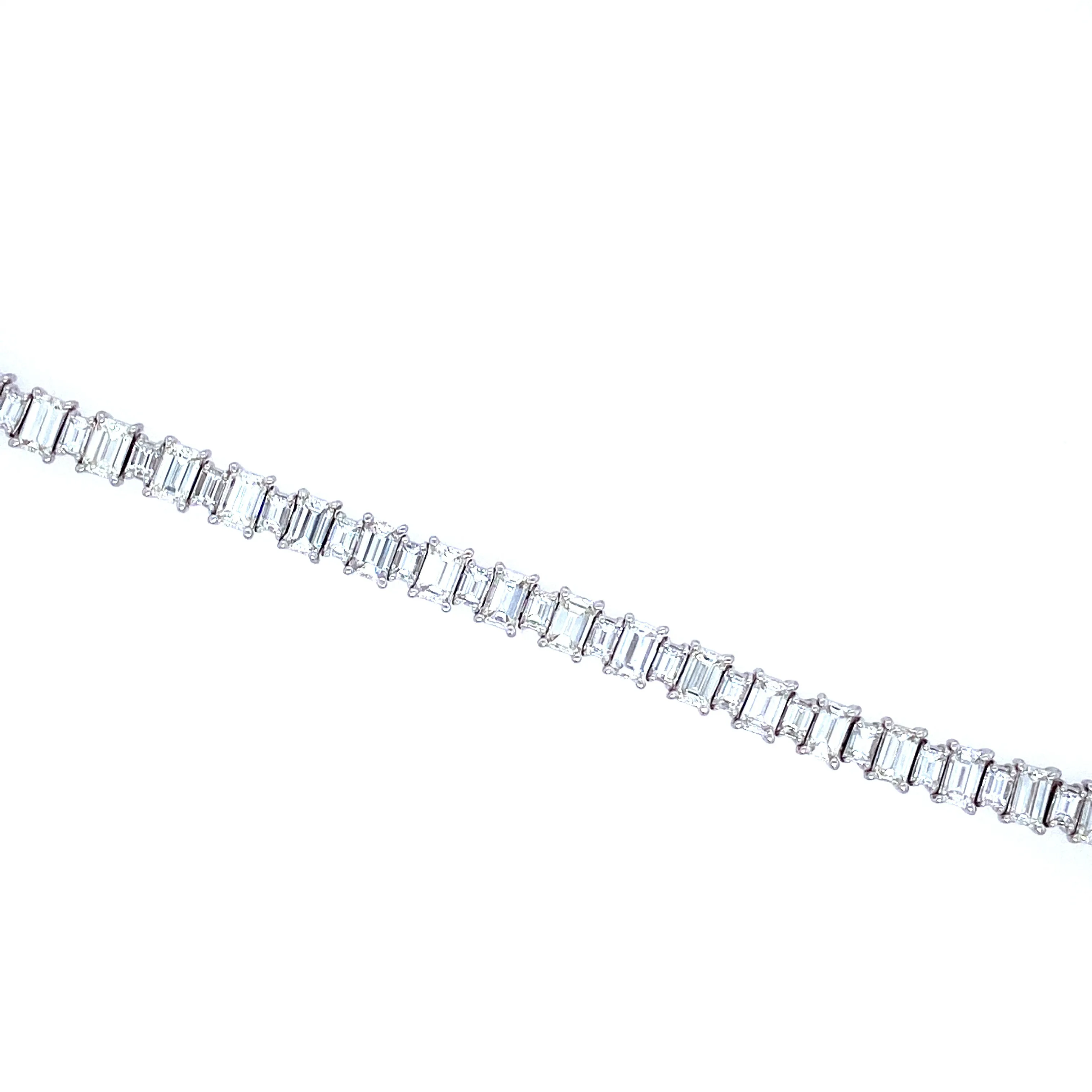 Emerald Diamond Tennis Bracelet