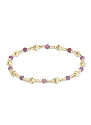 Enewton - Dignity Sincerity Pattern 4mm Bead Bracelet - Ruby