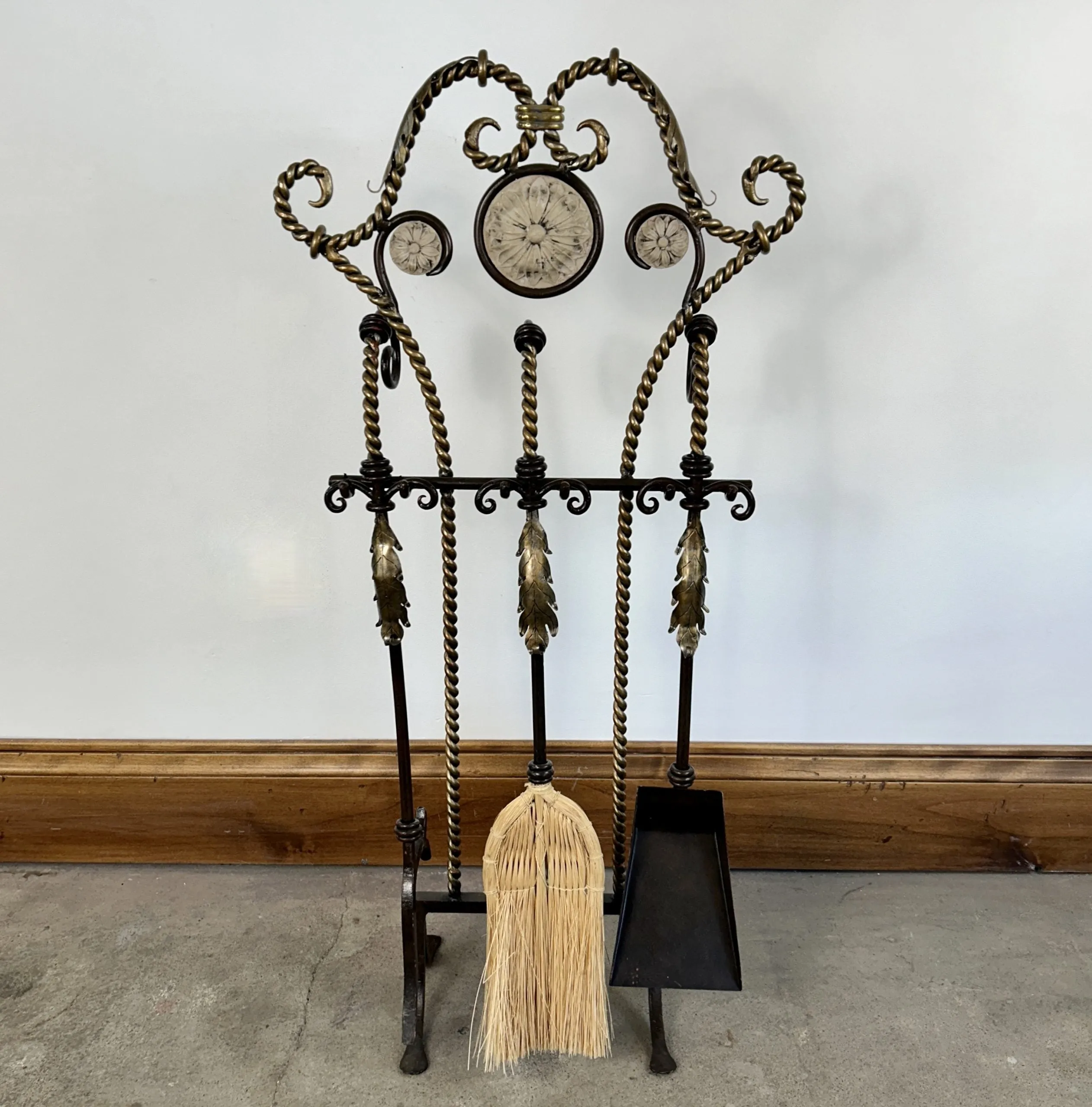Fire Irons, Ornate, Four Piece Set