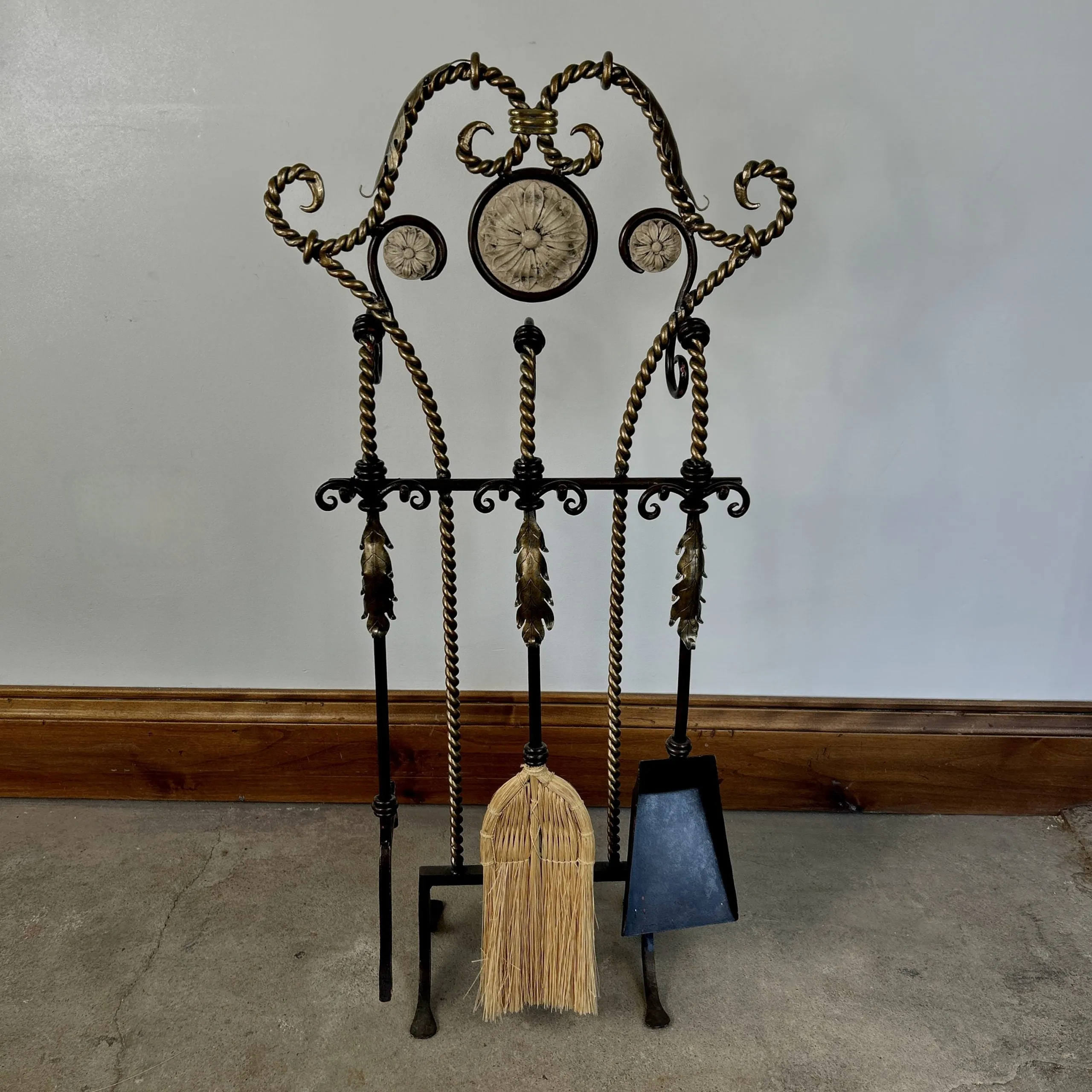 Fire Irons, Ornate, Four Piece Set