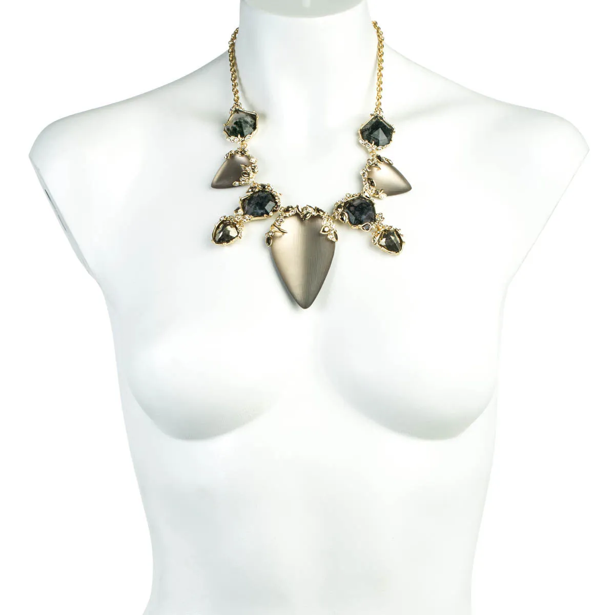 Imperial Crystal Lace Bib Necklace
