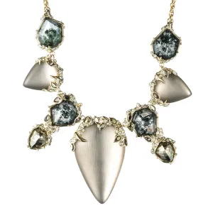 Imperial Crystal Lace Bib Necklace