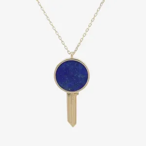 Key Necklace in Lapis Lazuli
