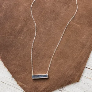 Lapis East-West Bar Necklace
