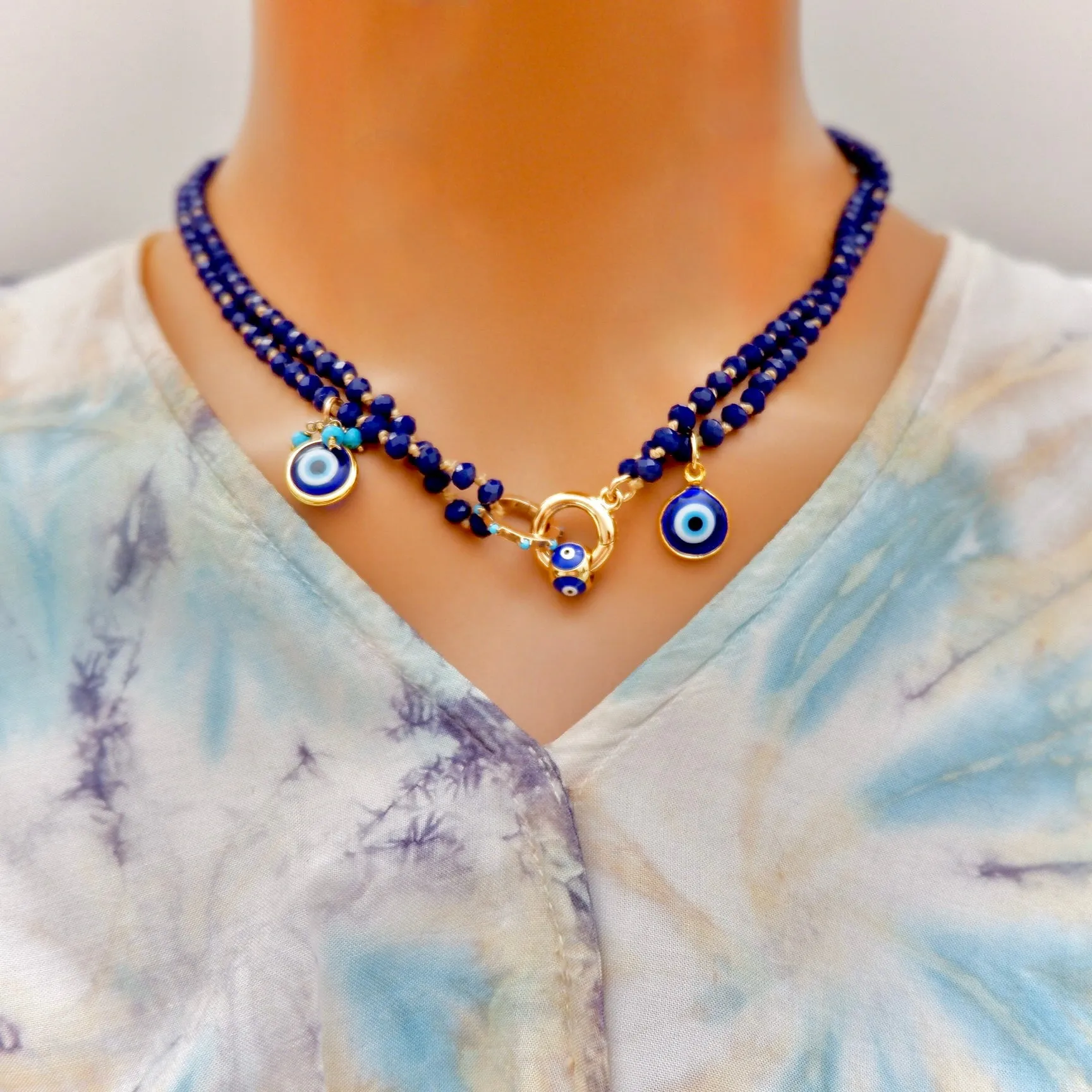 my organic lapis necklace