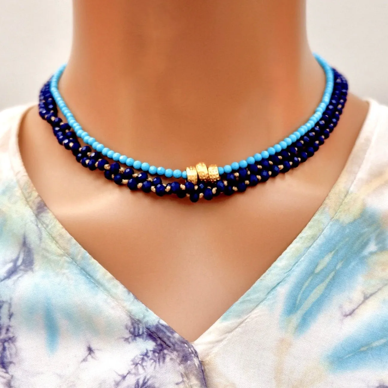 my organic lapis necklace