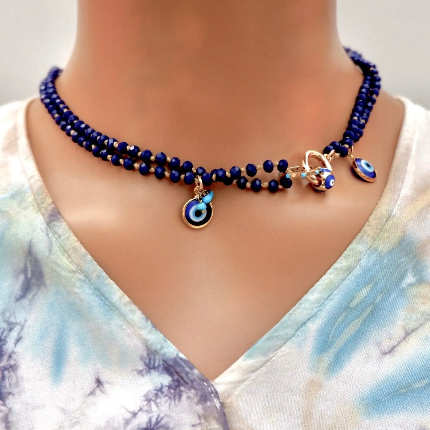 my organic lapis necklace