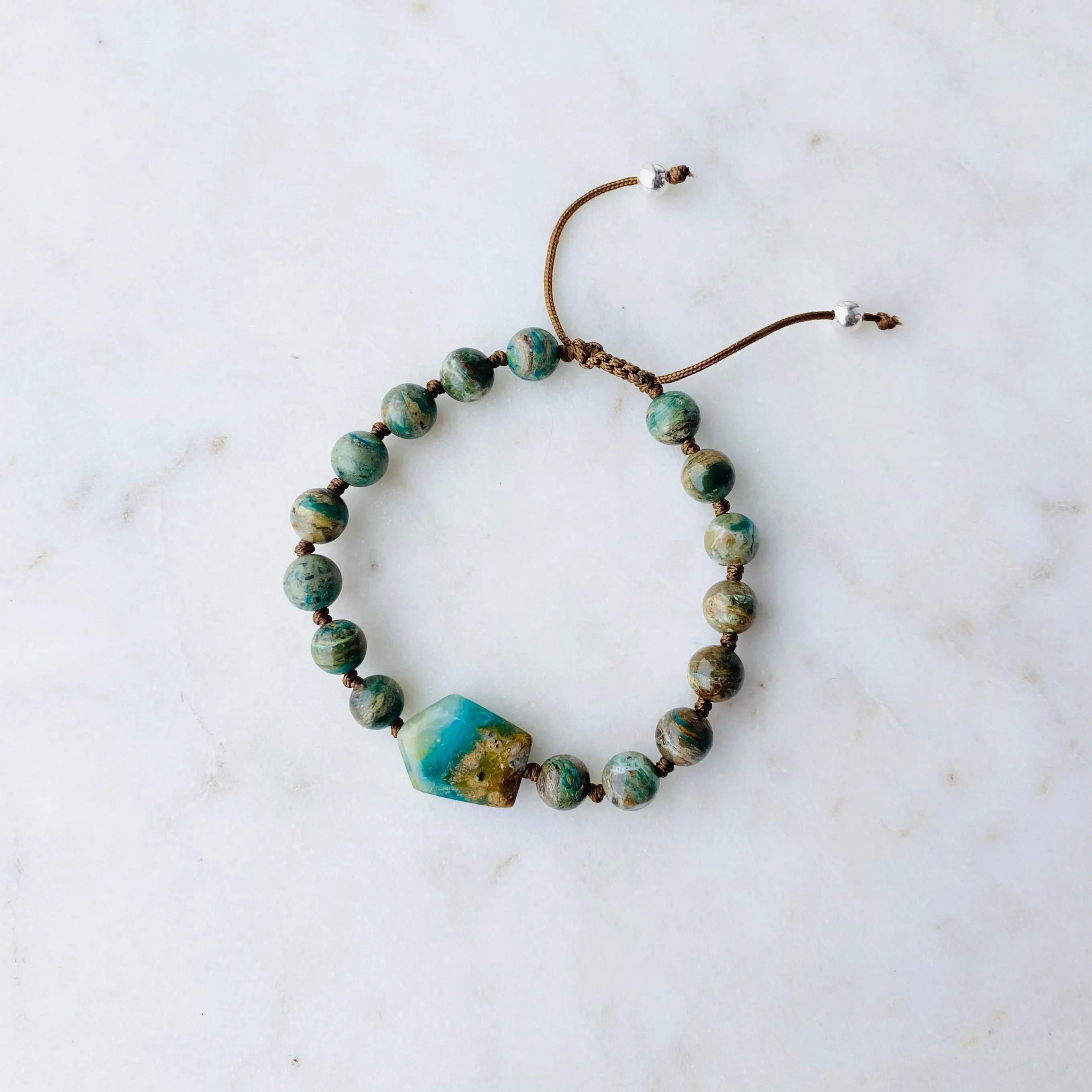 Peruvian Opal Adjustable Bracelet