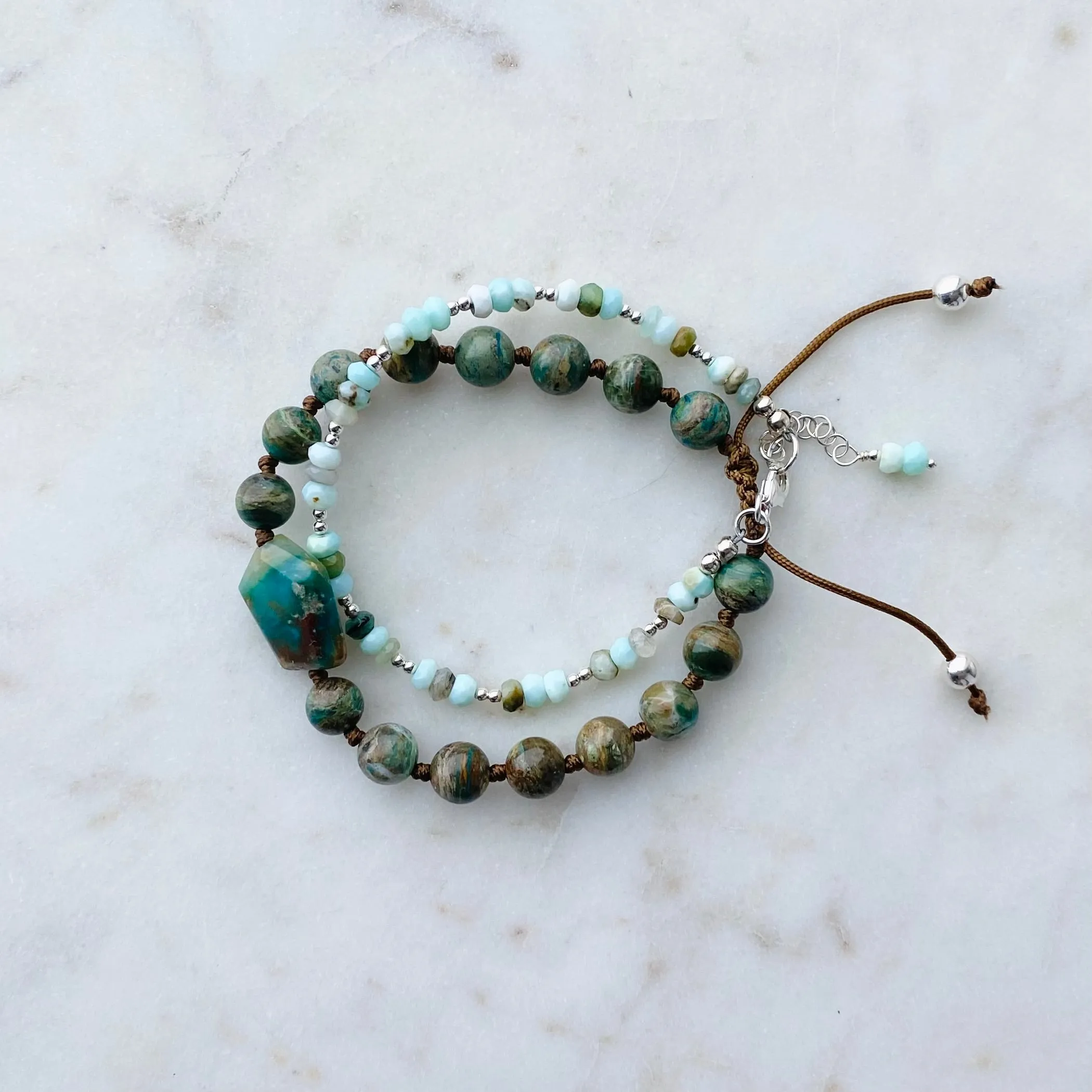 Peruvian Opal Adjustable Bracelet