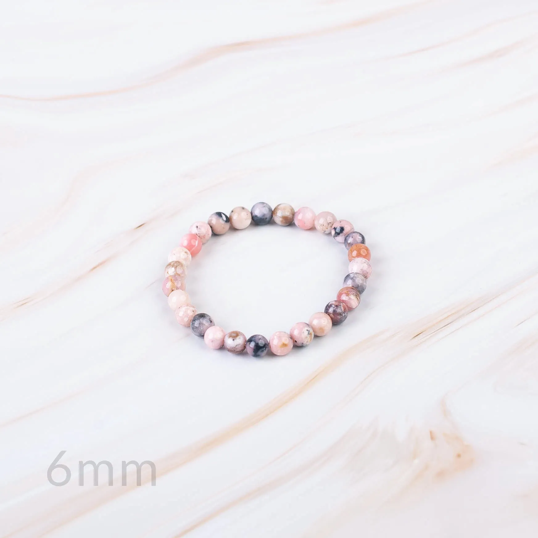 Pink Opal Beaded Bracelet