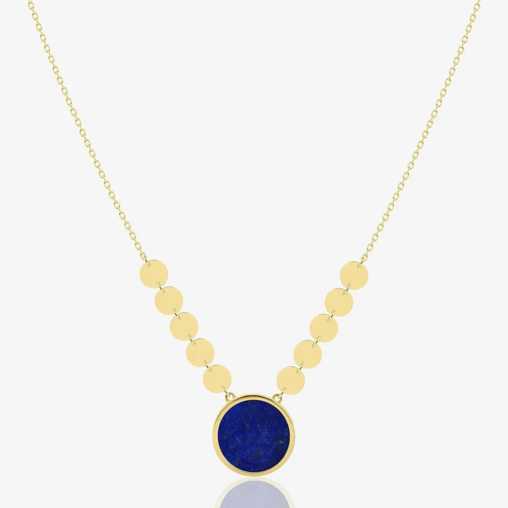 Tigri Lunas Necklace in Lapis Lazuli