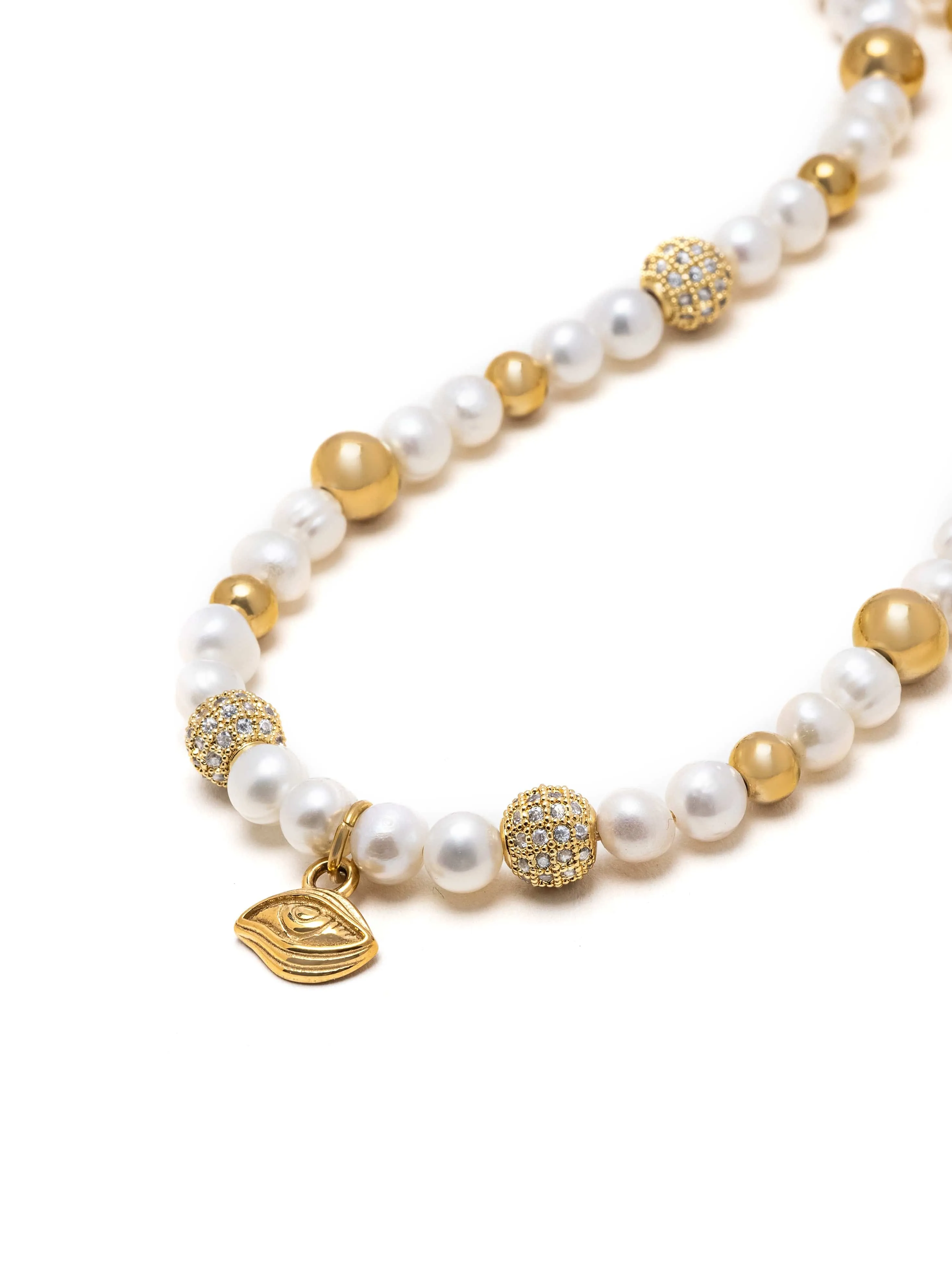 Women's Eye of Ra Pearl Choker