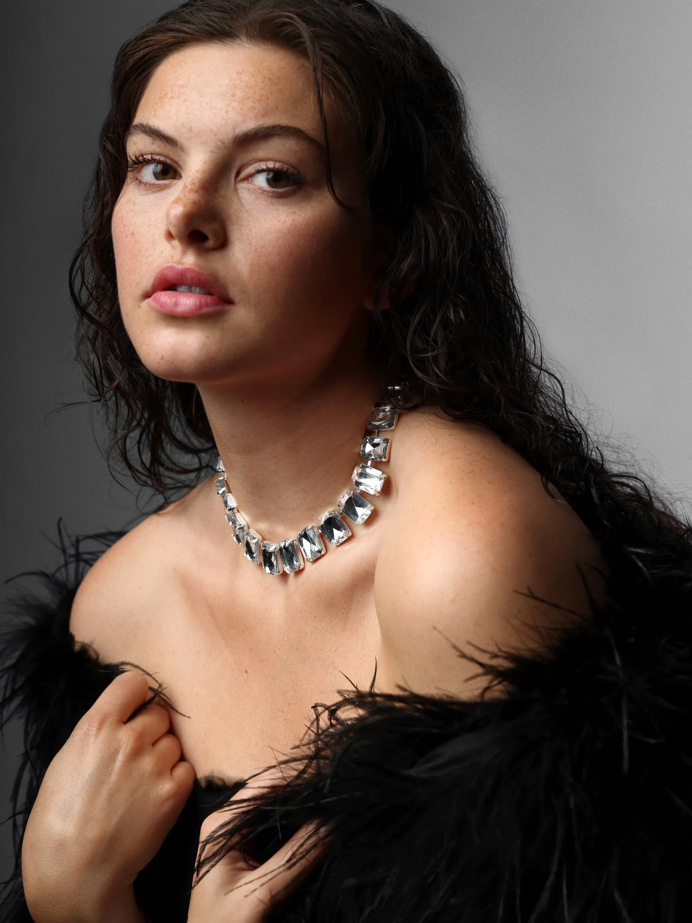 XL Emerald Cut Crystal Choker Necklace