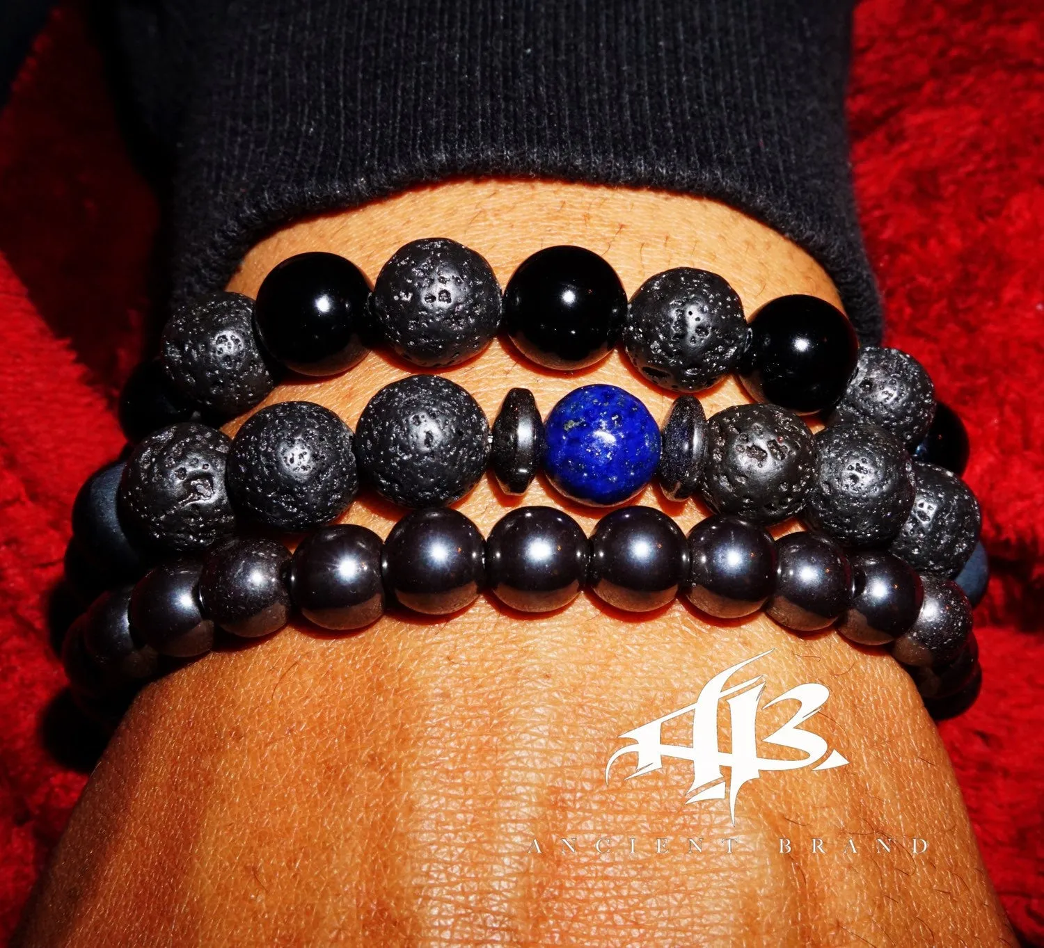 Yahto 10mm Matte Onyx Beaded Bracelet